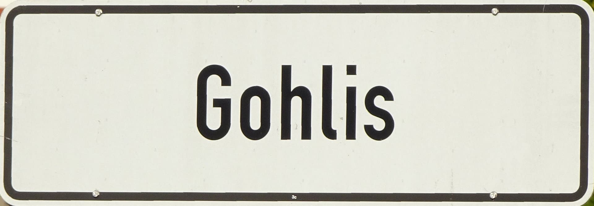 Gohlis Ortsschild