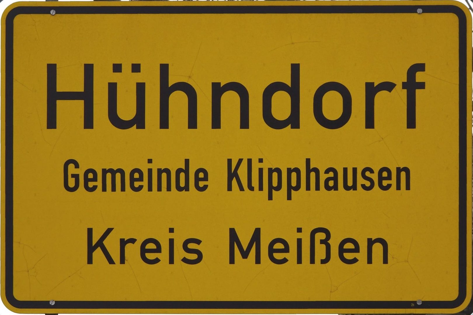 Huehndorf Ortsschild